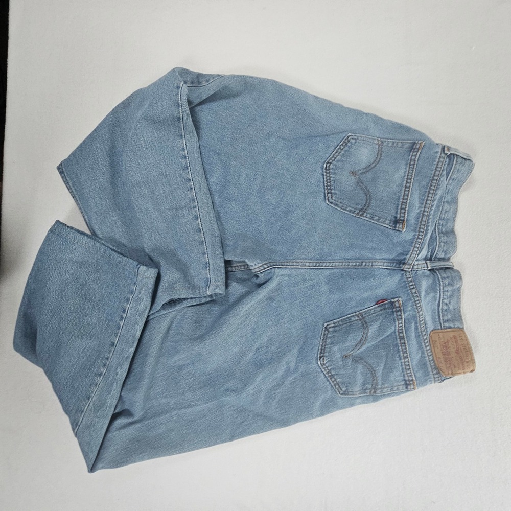 Aeropostale Mens Relaxed Fit Light Wash Denim Jeans 38x32 Blue 100% Cotton - Picture 9 of 10
